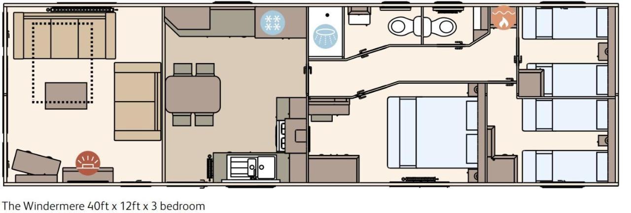 Lake District Prestige Caravan, 3 Bedrooms, Sleeps 8 On Haven Holiday Park Flookburgh Zewnętrze zdjęcie
